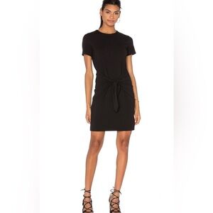 Theory dakui waist tie stretch jersey dress black size M